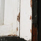 30"x89" Antique Vintage Old Reclaimed Salvaged French SOLID Wood Wooden Door Windows Beveled Glass Lite
