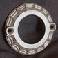 3 available 2" Vintage NOS Antique Old Reclaimed Salvaged Nickel Brass Door Cylinder Mortise Key Hole Plate