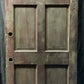 36"x77.5"x1.75" Antique Vintage Old Reclaimed Salvaged SOLID Wood Wooden Entry Door Window Glass Panels