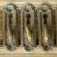 4 available Antique Vintage Old Reclaimed Salvaged Bronze Brass Door Thumb Turn Knob Doorknob Lock Key Latch