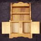 Vintage Old Reclaimed Salvaged Wood Wooden Handmade Toy Doll Kitchen Hutch Cabinet Server Furniture