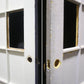 30"x94"x2 Antique Vintage Old Reclaimed Salvaged Wooden Wood Exterior Entry French Door 10 Window Glass