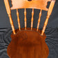 Vintage Antique Old Reclaimed Salvaged "E R Buck" SOLID Maple Wood Wooden Side Dining Accent Chair