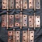 10 available CLEAN 5-Knuckle Pair 3"x3" Antique Vintage Old Reclaimed Salvaged Copper Steel Interior Door Hinges
