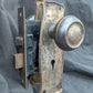 2 available Antique Vintage Old Reclaimed Salvaged Brass Steel Interior Door Lockset Knob Plate Lock
