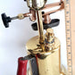 Antique Old Reclaimed Salvaged Decorative Upcycled Welding Blow Torch Electric Lamp Polished Brass