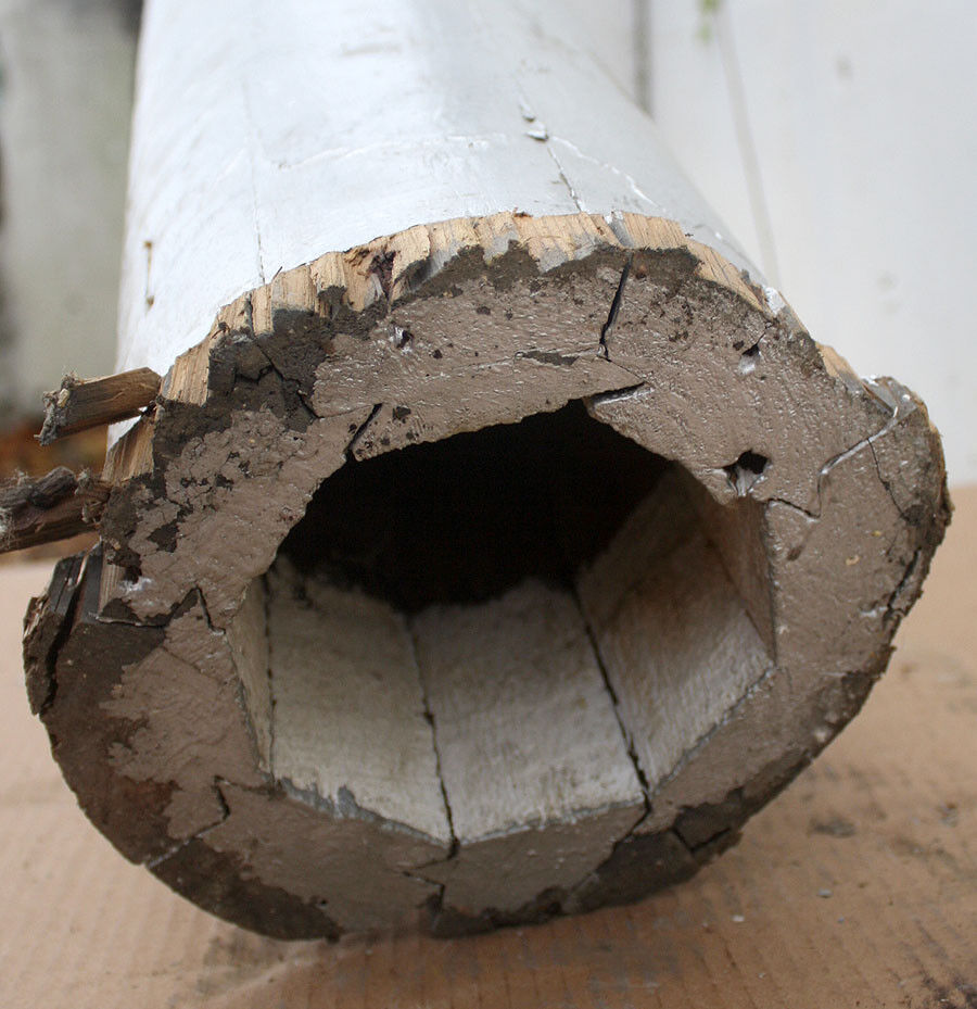 92" Antique Vintage Old Reclaimed Salvaged Wood Wooden Load Bearing Structural Porch Column Pillar Post