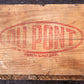 Antique Vintage Old Reclaimed Salvaged Primitive Wood Wooden "Dupont" Gunpowder Explosive Box Crate