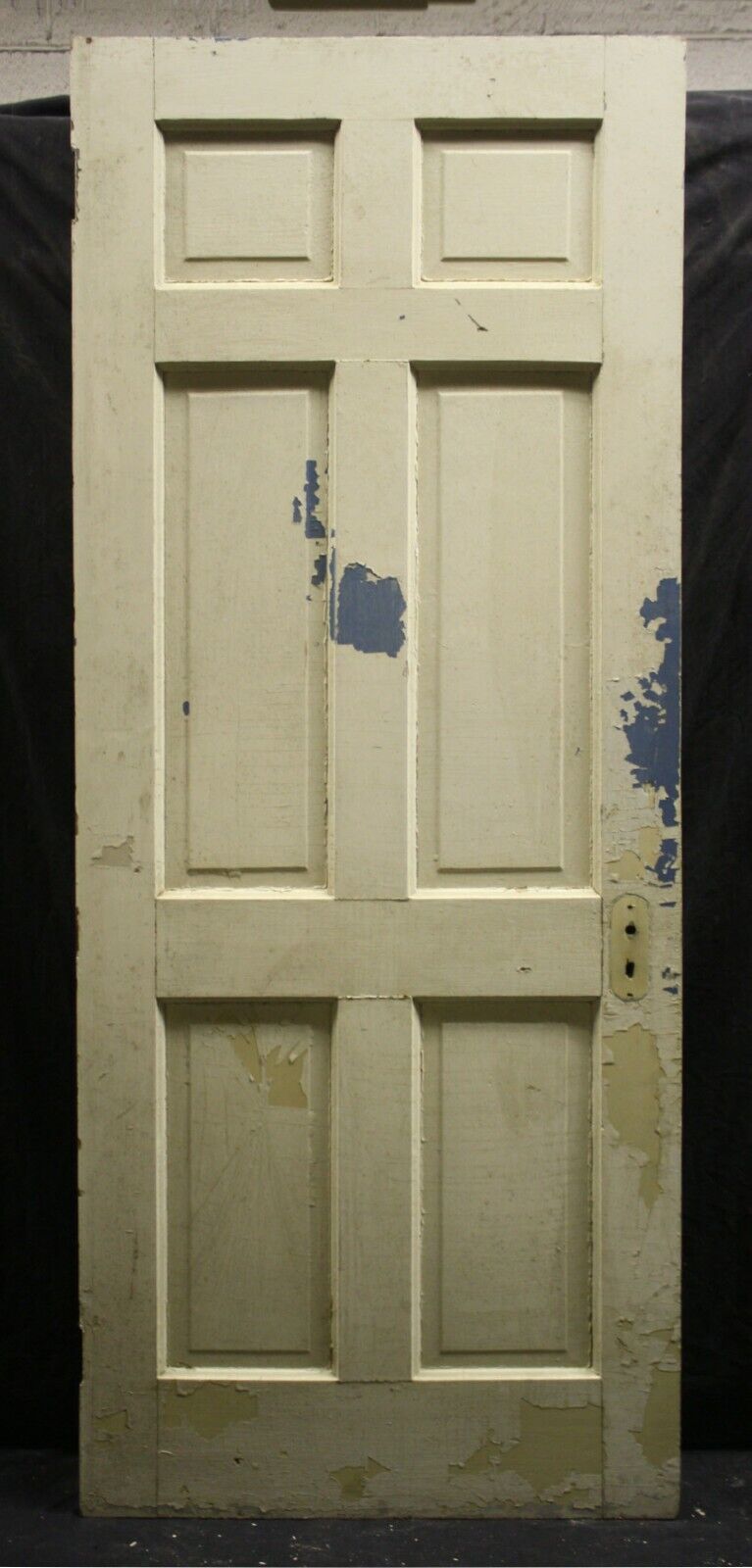 32"x84" Antique Vintage Old Reclaimed Salvaged Interior Colonial Style SOLID Wood Wooden Door Panel