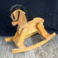 Vintage Antique Solid Old Reclaimed Salvaged SOLID Wood Wooden Childs Kids Rocking Rocker Horse Toy