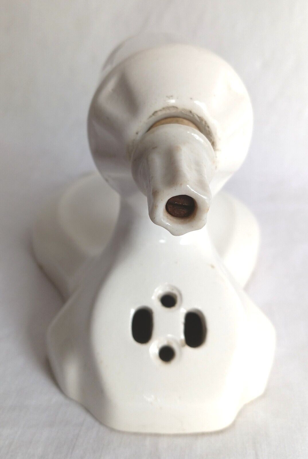 Antique Old Reclaimed Salvaged Ceramic Bathroom Wall Mount Sconce Collectible Retro Lighting - Germany
