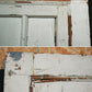 30"x89" Antique Vintage Old Reclaimed Salvaged French SOLID Wood Wooden Door Windows Beveled Glass Lite