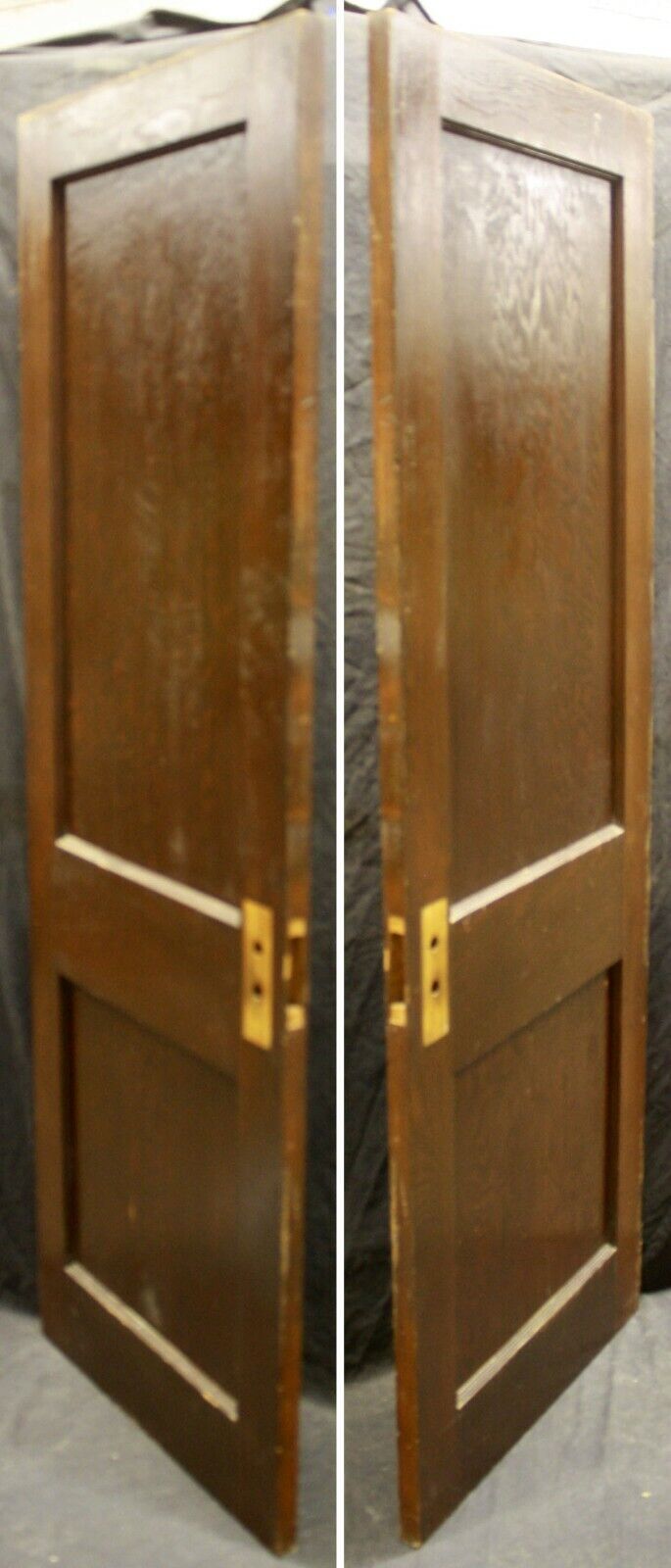 28"x76.5" Antique Vintage Old Reclaimed Salvaged Interior SOLID Wood Wooden Closet Pantry Door 2 Panels