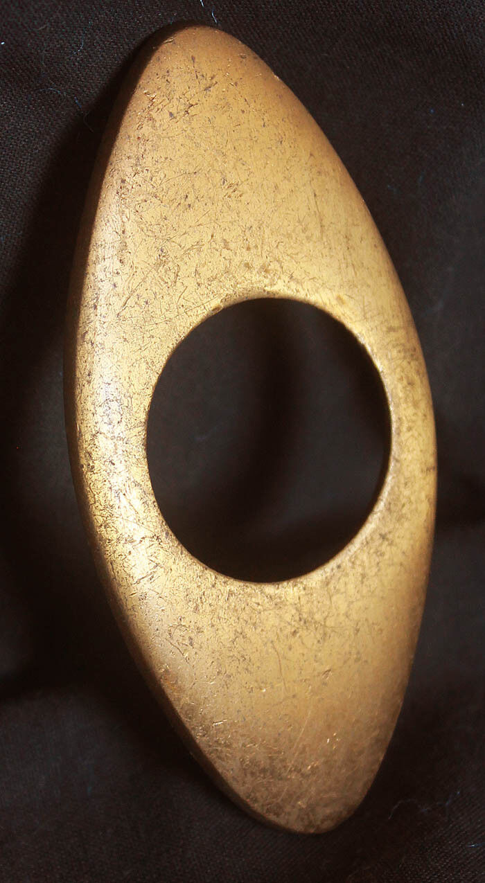 1.75"x3.5" Vintage NOS Antique SOLID Bronze Door Cylinder Mortise Key Hole Plate