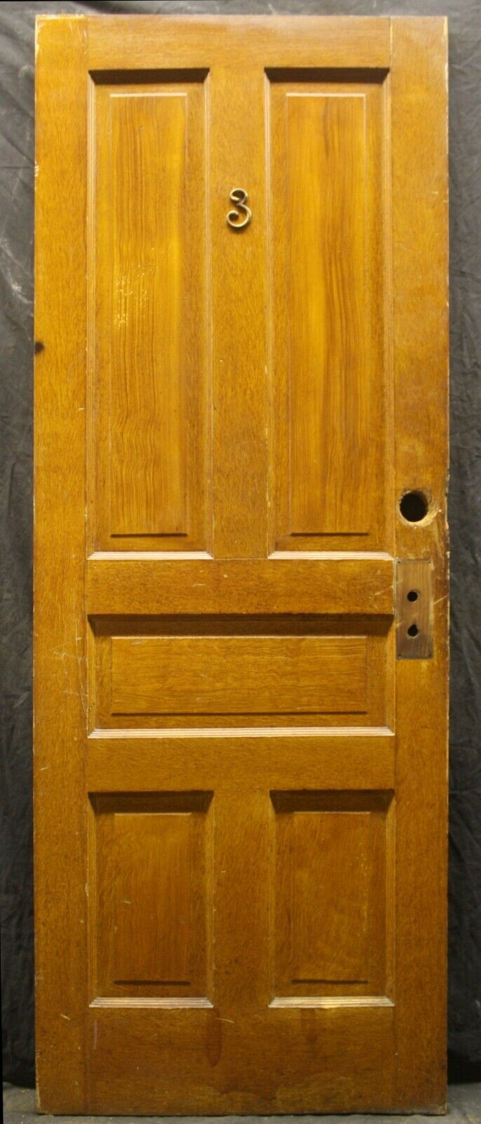 3 available 29.5"x79" Antique Vintage Old Reclaimed Salvaged SOLID Wood Wooden Interior Doors 5 Panels