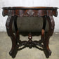 Antique Vintage Old Reclaimed Salvaged Carved Walnut Wood Wooden Side End Accent Foyer Sofa Table
