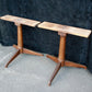 Pair Antique Old Reclaimed Salvaged Vintage Mid Century Modern MCM Old Wood Wooden Table Legs Pedestals