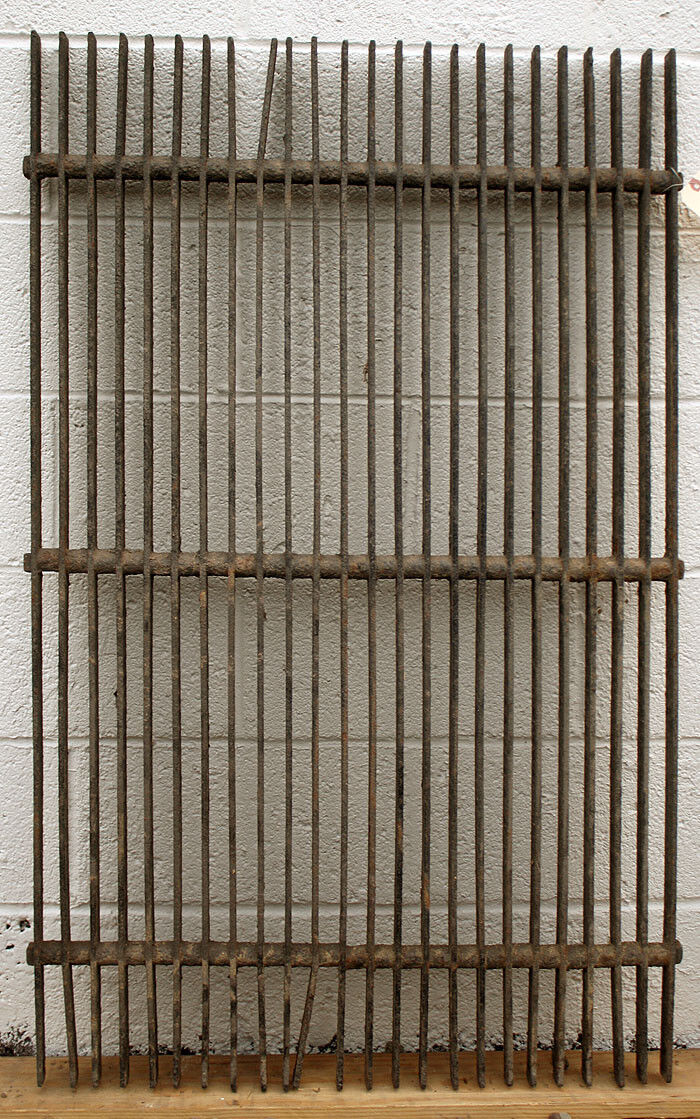 9 available 30"x48" Antique Vintage Old Reclaimed Salvaged Cast Iron Fence Panel Grille Industrial Factory