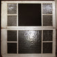 Pair 48"x25" Antique Vintage Old Reclaimed Salvaged Wood Wooden Sash Double Window Textured Glass Lites