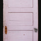 30"x84" Antique Vintage Old Reclaimed Salvaged Interior Solid Wood Wooden Door 5 Panel