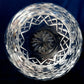 Kosta Boda Art Deco Lead Crystal Heavy Vase Contemporary Art Glass Globe Faceted Panels Cut Crystal Sphere Shape Elegant Glassware