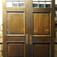 72"x100"x1.75" Pair Antique Vintage Old Reclaimed Salvaged Wooden Double Entry Exterior Doors Window