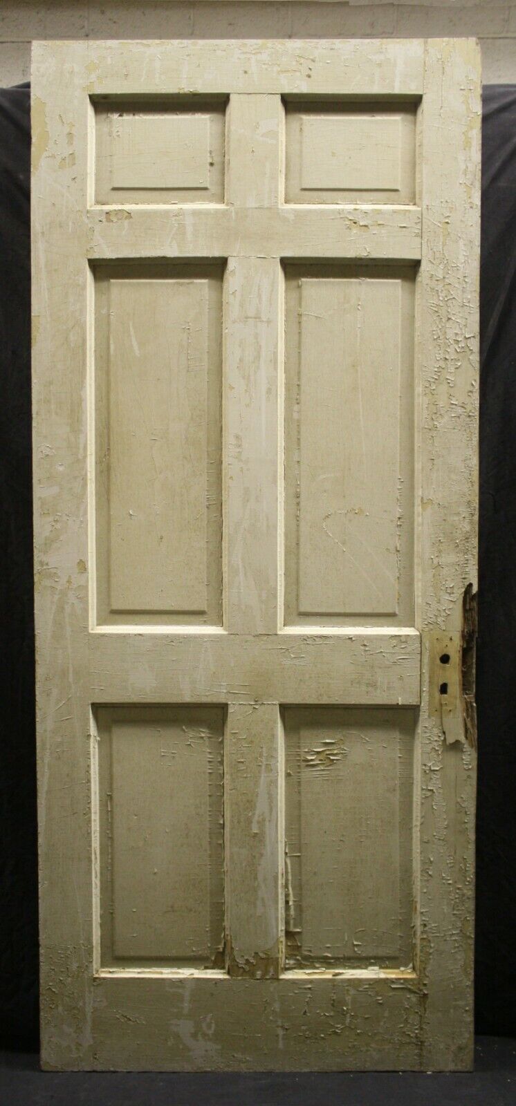 2 available 34"x83.5" Antique Vintage Old Salvaged Reclaimed Interior SOLID Wood Wooden Doors 6 Panels