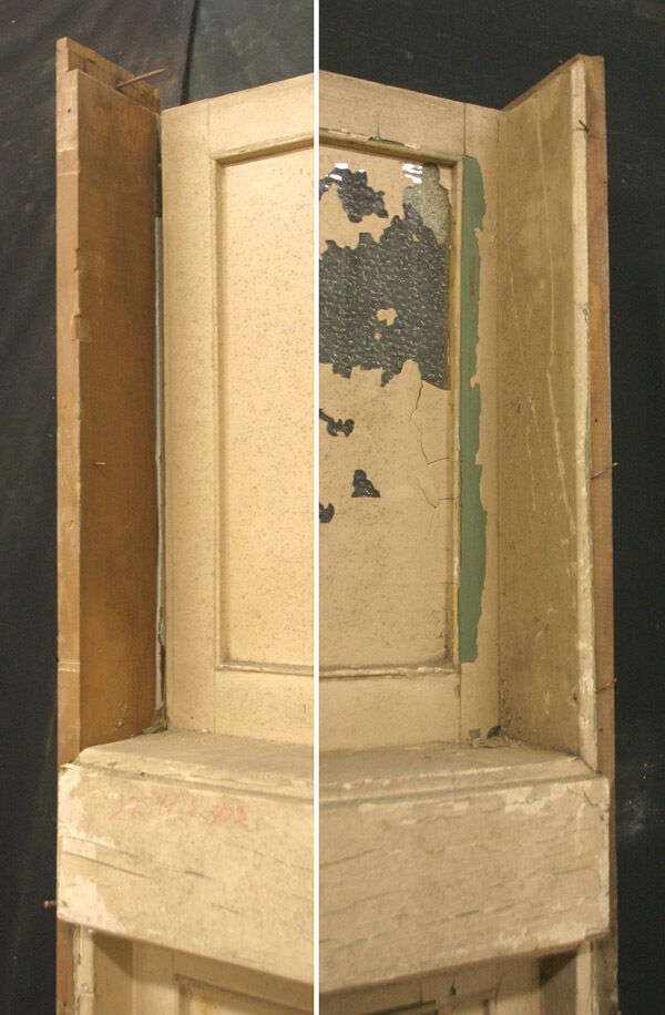 2 available 34"x81" Framed Antique Vintage Old Reclaimed Salvaged Wood Wooden Casement Window Transom Textured Glass