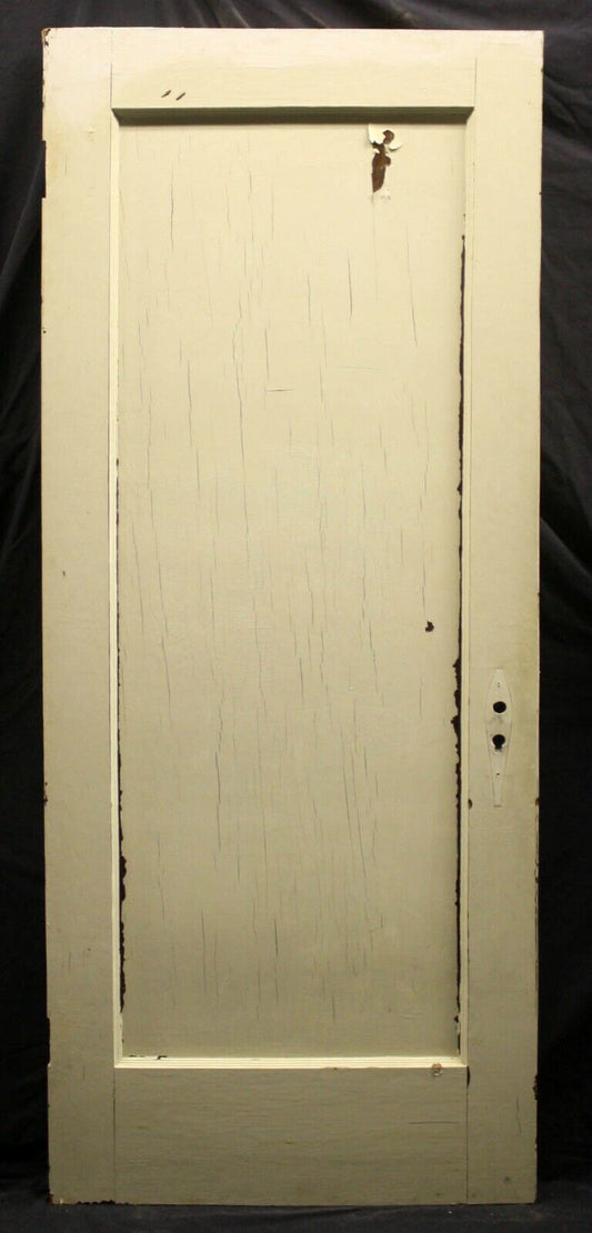 30"x77" Antique Vintage Old Salvaged Reclaimed SOLID Wooden Interior Pantry Door Single Panel