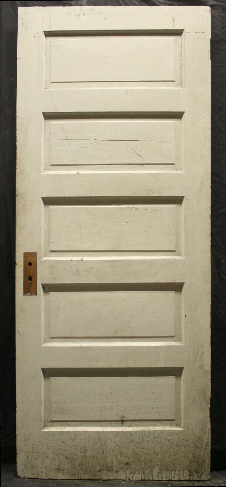 2 available 32"x79" Antique Vintage Old Reclaimed Salvaged Interior Wood Wooden Doors 5 Panels