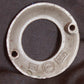 3 available 2" Vintage NOS Antique Old Reclaimed Salvaged Nickel Brass Door Cylinder Mortise Key Hole Plate