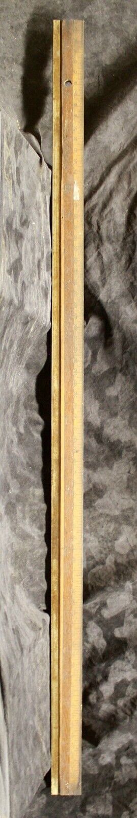 Antique Vintage Old Reclaimed Salvaged 72" 6FT "Ridgely" Wood Wooden Ruler Measuring Stick Straight