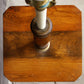 Vintage Antique Solid Wood Wooden Floor Lamp Light Side End Accent Sofa Table