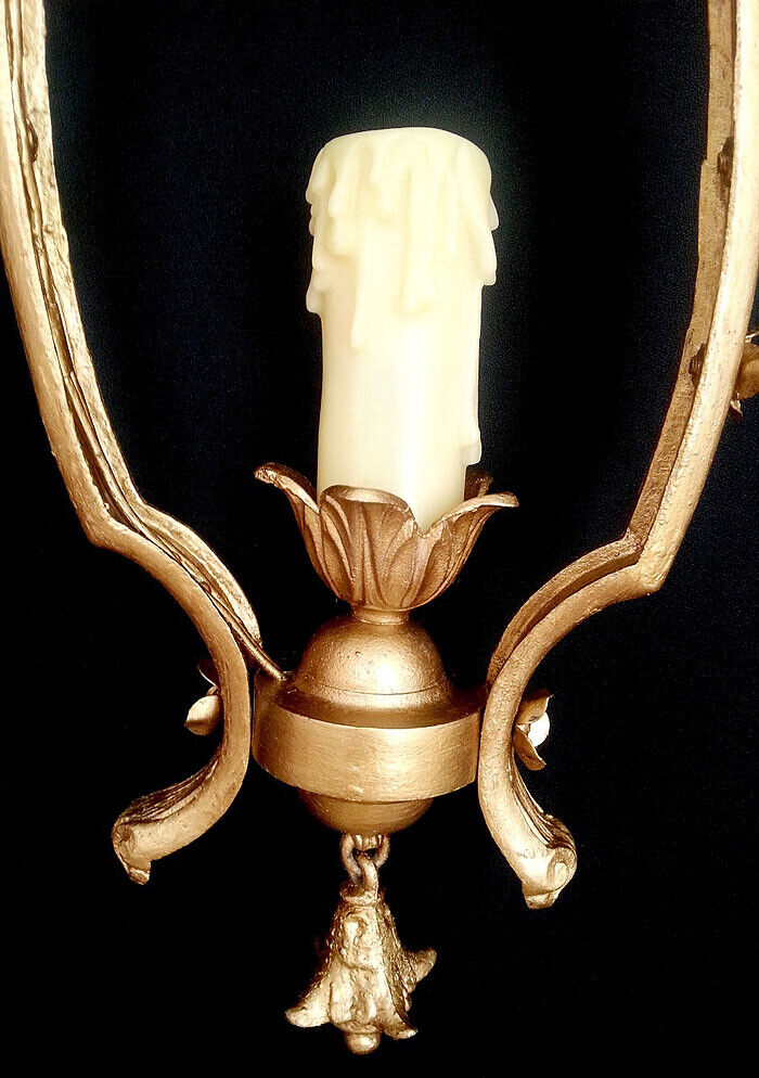 RESTORED! Antique Vintage Old Reclaimed Salvaged Hanging Ceiling Pendant Light Chandelier Lamp Fixture
