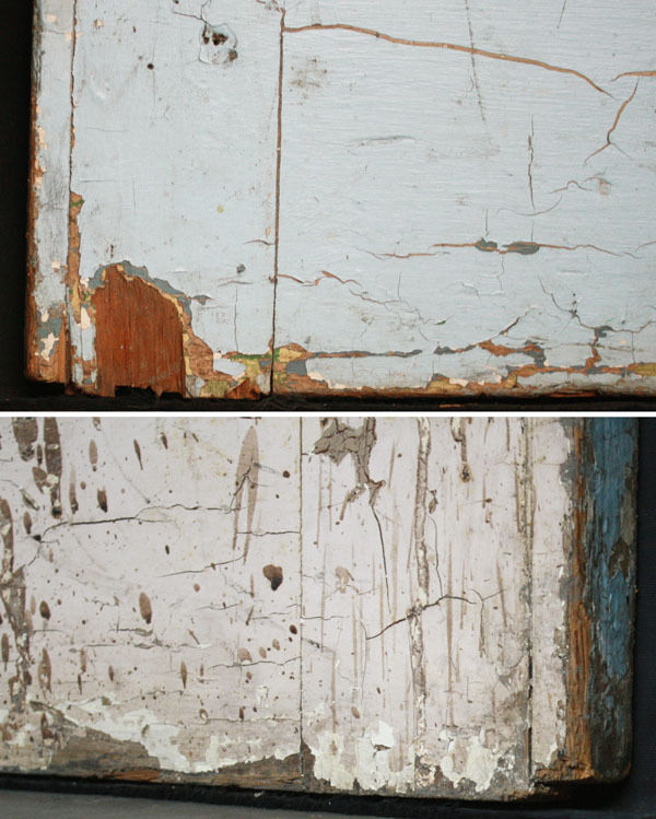 30"x95"x1.75" Antique Vintage Old Reclaimed Salvaged French Wood Wooden Door Window Beveled Glass Lites