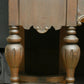 Antique Vintage Old Reclaimed Salvaged Wood Wooden Bowed Glass Curio China Cabinet Server Breakfront