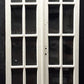 30"x92"x1.75" Pair Antique Vintage Old Reclaimed Salvaged French Double Wood Interior Doors Glass