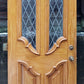 36"x79"x1.75" Vintage Old Reclaimed Salvaged SOLID Wood Wooden Entry Door Window Glass Side Lite