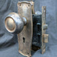 2 available Antique Vintage Old Reclaimed Salvaged Brass Steel Interior Door Lockset Knob Plate Lock