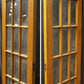 64"x88"x1.75" Pair Antique Old Reclaimed Salvaged Vintage French Double Wood Interior Doors Glass