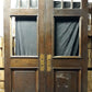 66"x94"x1.75" Pair Antique Vintage Old Reclaimed Salvaged Wooden Double Entry Exterior Doors Window
