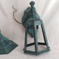 Wall Mount Fixture Lantern Cast Aluminum Clear Beveled Panels One Light 14”H