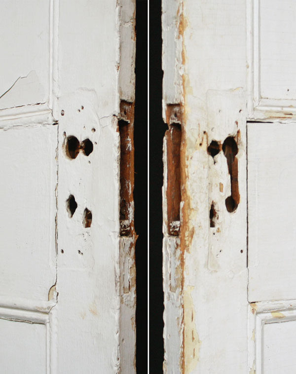 27"x68" Antique Vintage Old Reclaimed Salvaged Victorian Interior Closet Pantry Wood Wooden Door Panels