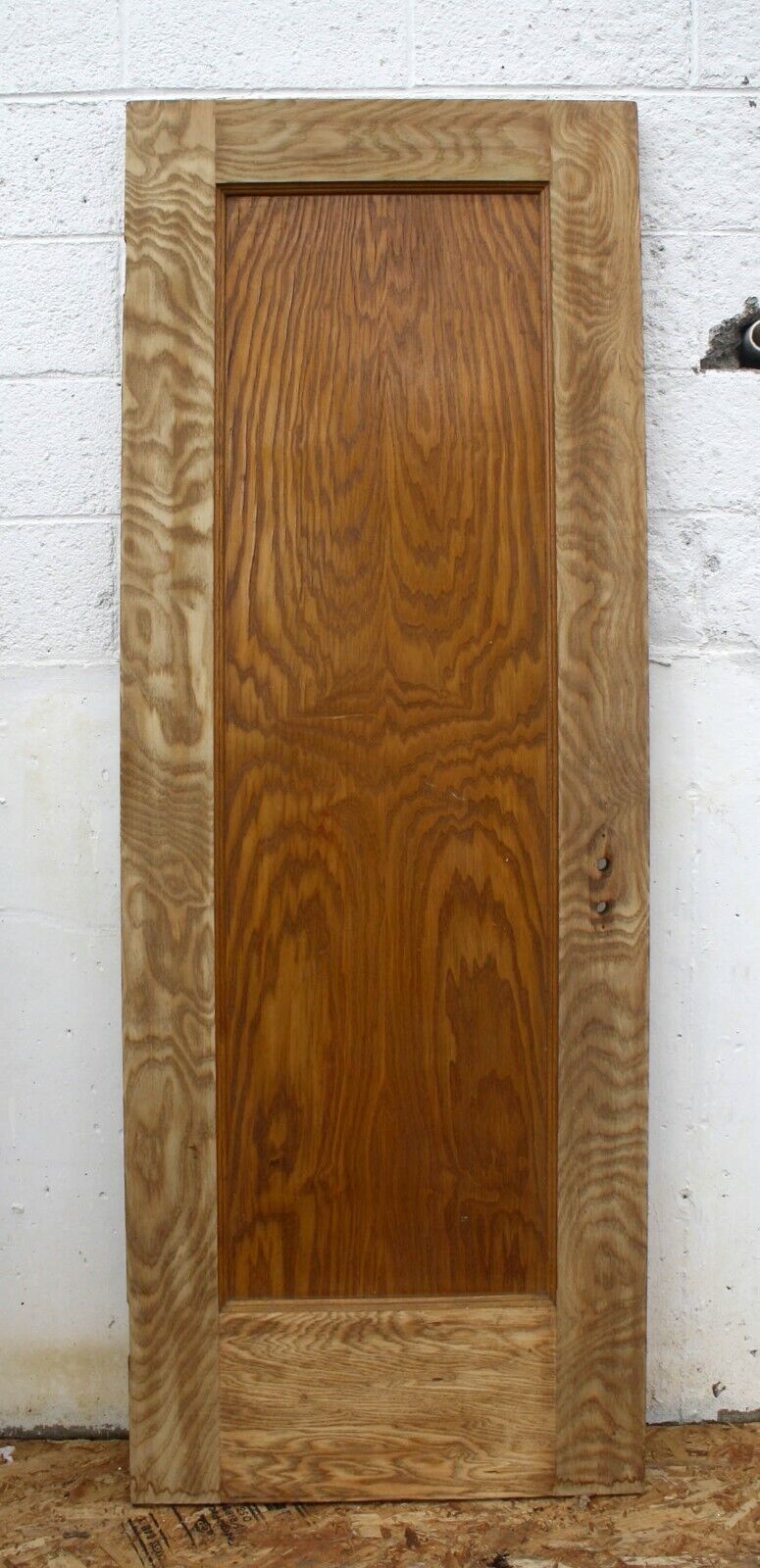 28"x77"x1.75" Antique Vintage Old Reclaimed Salvaged Chestnut SOLID Wood Wooden Interior Door Panel