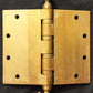 6"x5" Vintage Antique Old Reclaimed Salvaged SOLID Cast Bronze Steeple Exterior Entry Door Hinges