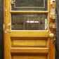 32"x79" Antique Vintage Old Reclaimed Salvaged SOLID Wood Wooden Entry Door 3 Window Glass 3 Panels