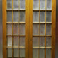 64"x88"x1.75" Pair Antique Old Reclaimed Salvaged Vintage French Double Wood Interior Doors Glass