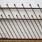89"x38" Antique Vintage Old Reclaimed Salvaged Picket Spade Iron Metal Gate Fence Fencing Panel Angle