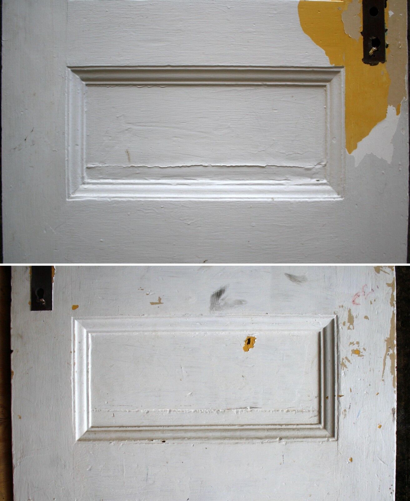 30"x86"x1.5" Antique Vintage Old Reclaimed Salvaged Exterior Interior SOLID Wood Wooden Door 6 Panel