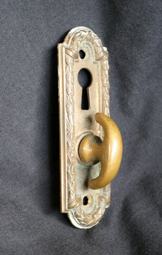4 available Antique Vintage Old Reclaimed Salvaged Bronze Brass Door Thumb Turn Knob Doorknob Lock Key Latch